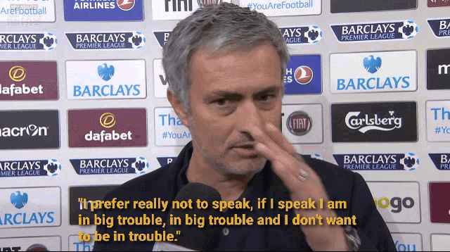 jose mourinho i prefer not to speak