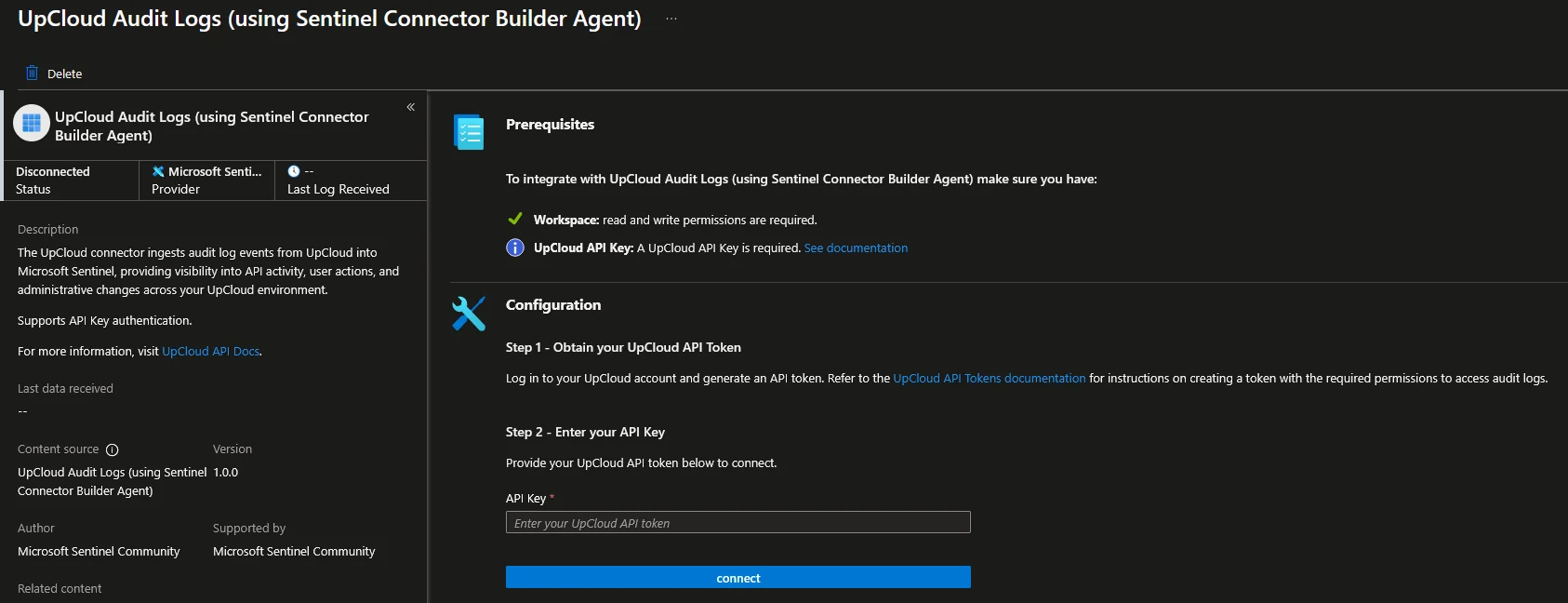 microsoftsentinelconnectionbuilder05connectordeployed